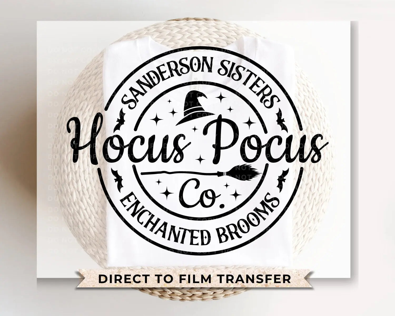 Halloween Movie DTF Transfers, Ready to Press, T-shirt Transfers, Heat Transfer, Direct to Film, Cold Peel, Spooky Season, Hocus Pocus Co