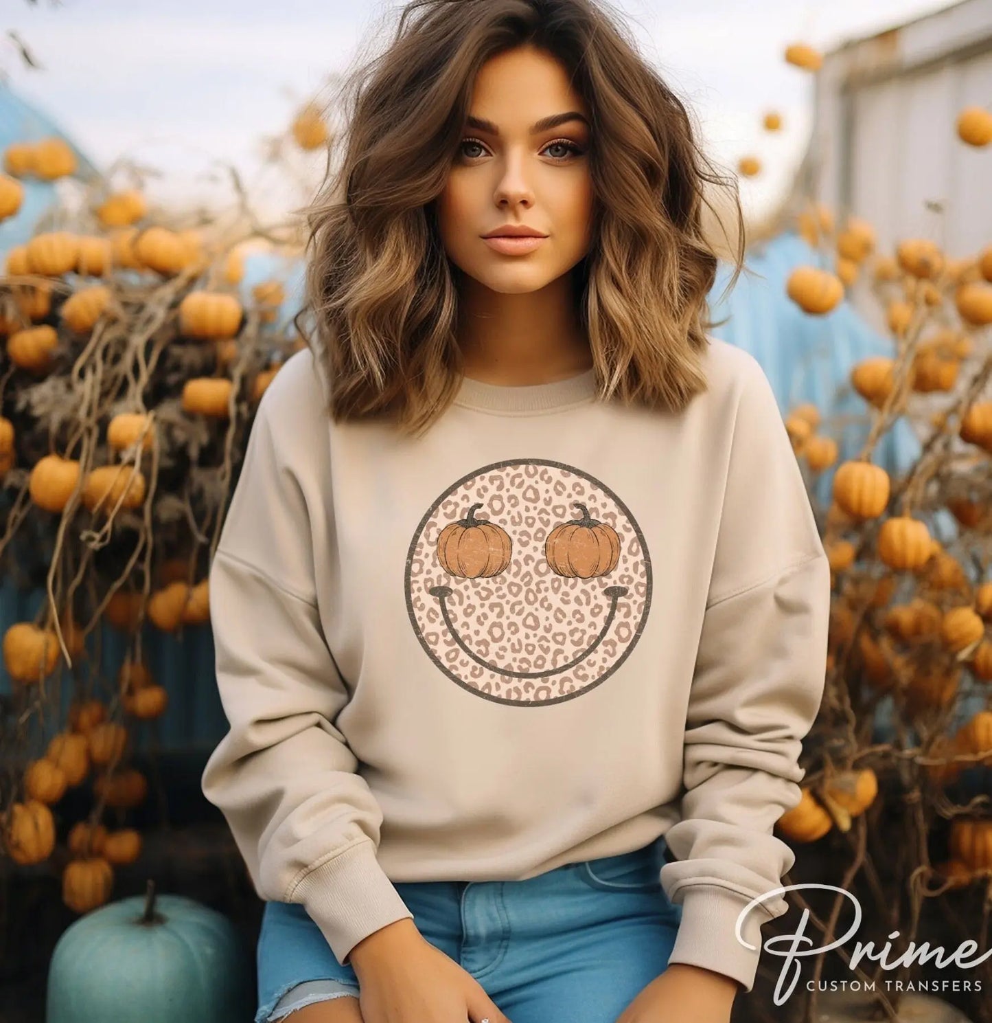 Fall DTF Transfers, Ready to Press, T-shirt Transfers, Heat Transfer, Direct to Film, Leopard, Cheetah, Autumn, Pumpkin Season, Retro