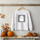 Halloween DTF Transfers, Ready to Press, T-shirt Transfers, Heat Transfer, Direct to Film, Fall, Autumn, Cute Trendy, Checkered Ghost