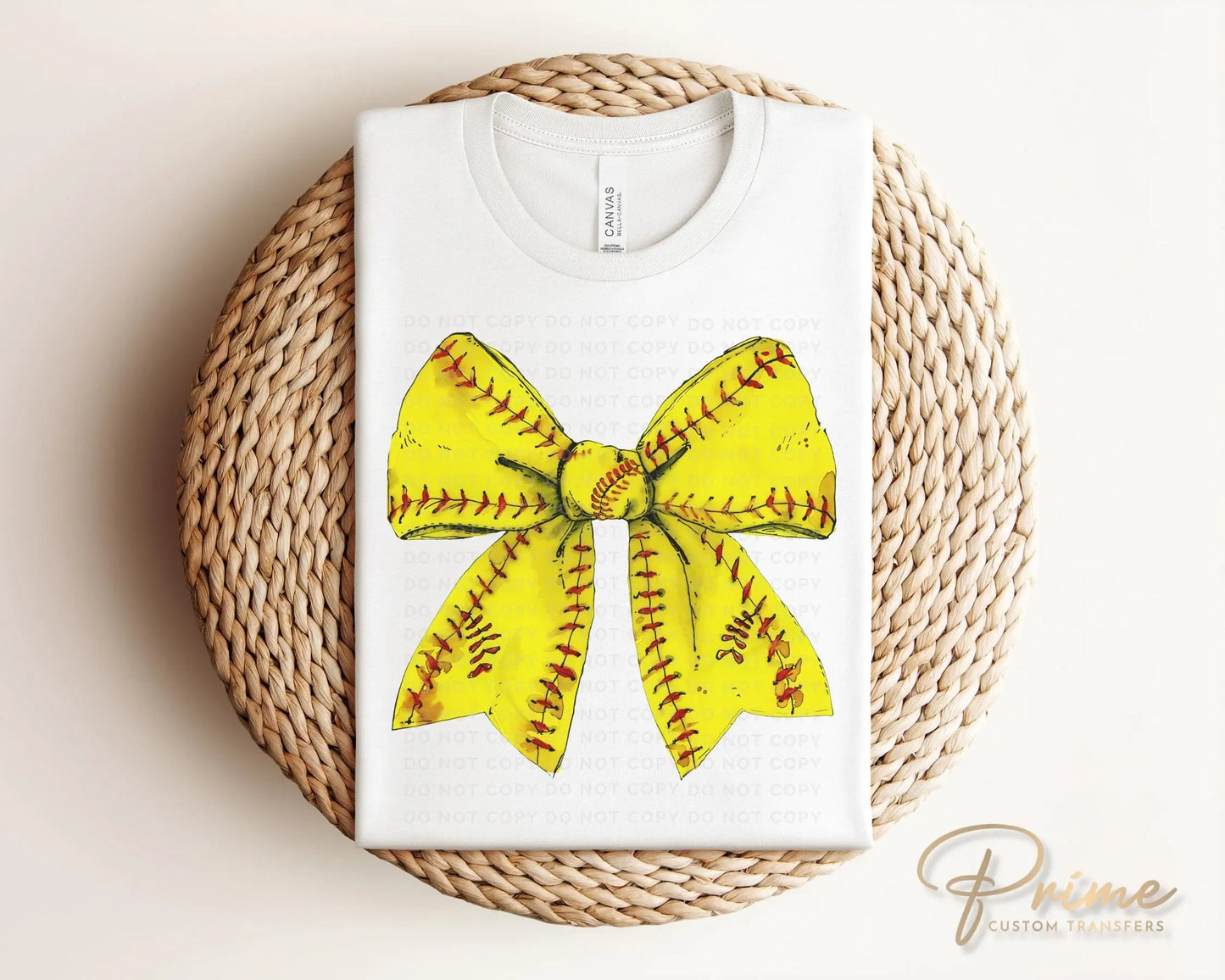 Softball DTF Transfers, Ready to Press, T-shirt Transfers, Heat Transfer, Direct to Film, Sports Mom, Game Day, Coquette, Retro Softball Bow