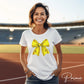 Softball DTF Transfers, Ready to Press, T-shirt Transfers, Heat Transfer, Direct to Film, Sports Mom, Game Day, Coquette, Retro Softball Bow