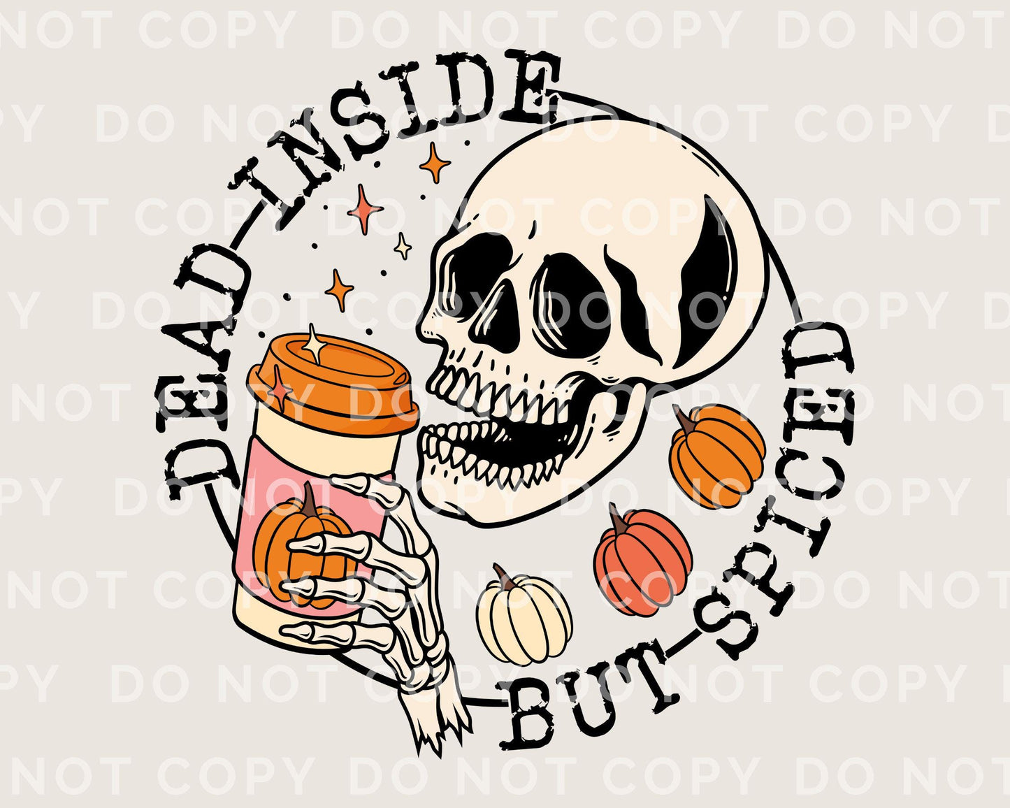 Halloween DTF Transfers, Ready to Press, T-shirt Transfers, Heat Transfer, Direct to Film, Autumn, Fall, Pumpkin Spice, Skeleton, Skull