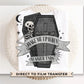 Halloween DTF Transfers, Ready to Press, T-shirt Transfers, Heat Transfer, Direct to Film, Skeleton, Skull, Wake Me Up When Summer Ends