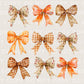 Fall DTF Transfers, Ready to Press, T-shirt Transfers, Heat Transfer, Direct to Film, Cold Peel, Trendy, Pumpkin, Cute, Coquette Autumn Bows