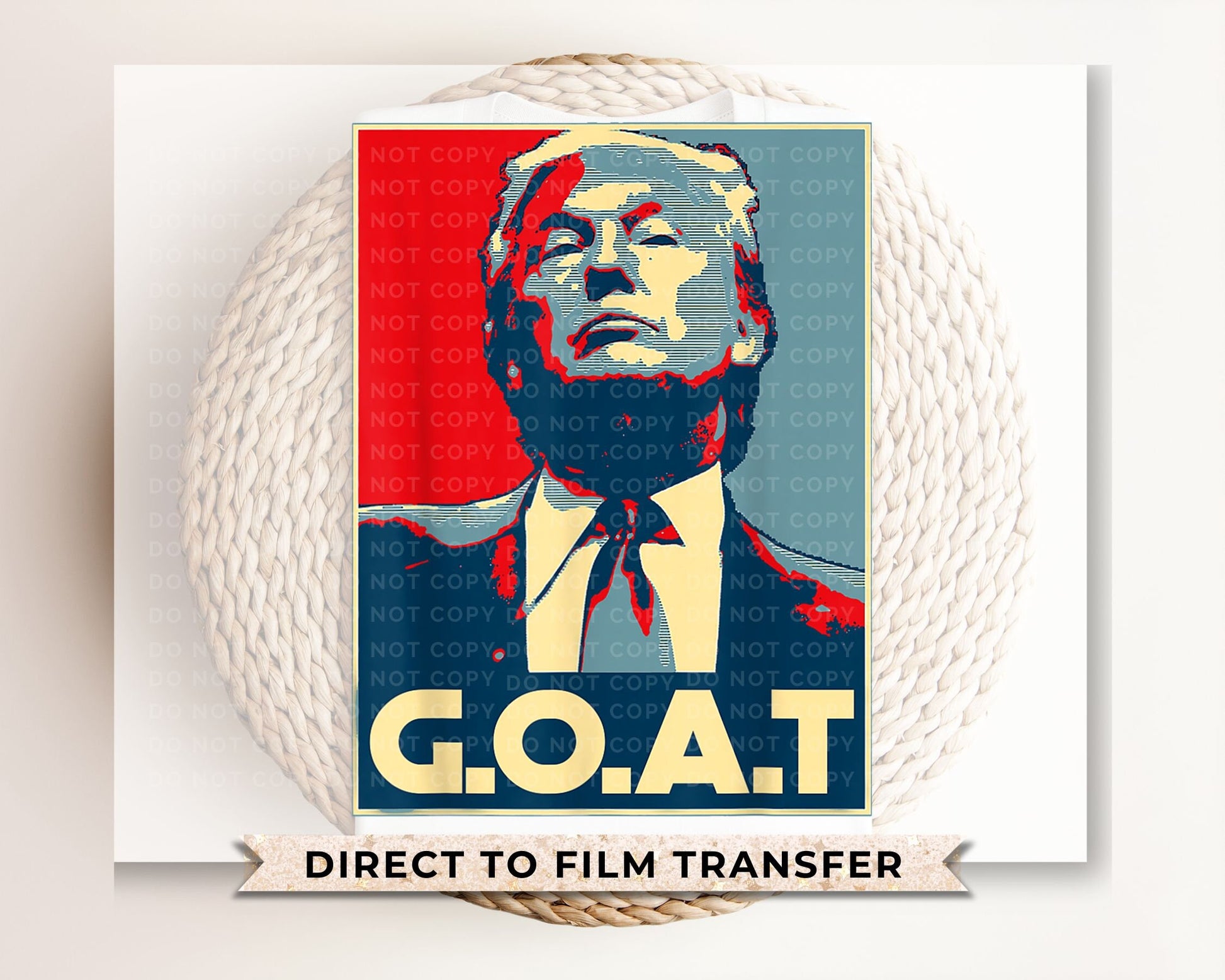 Trump DTF Transfers, Ready to Press, T-shirt Transfers, Heat Transfer, Direct to Film, Republican, Presidential, 2024 Election, Vote, GOAT