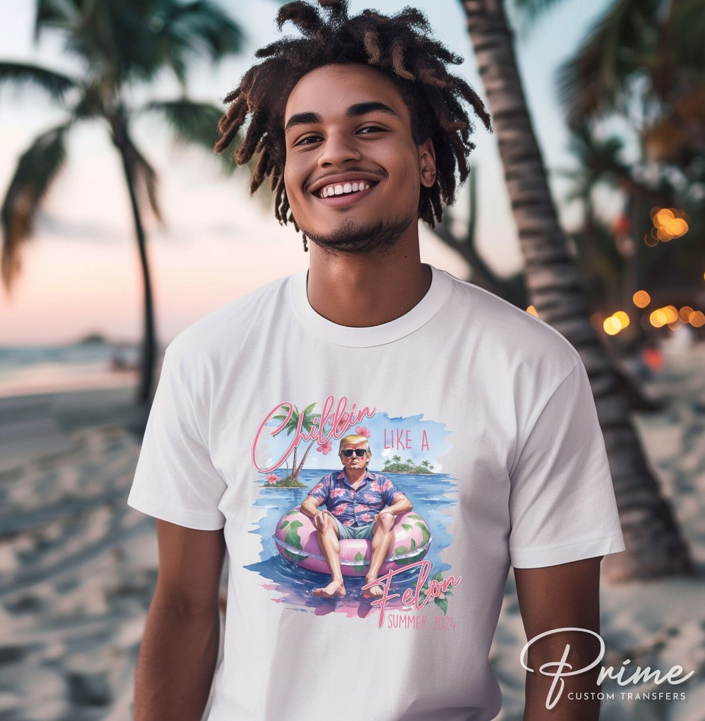 Trump DTF Transfers, Ready to Press, Heat Transfer, Direct to Film, Republican, Presidential, 2024 Election, Vote, Chillin Like a Felon