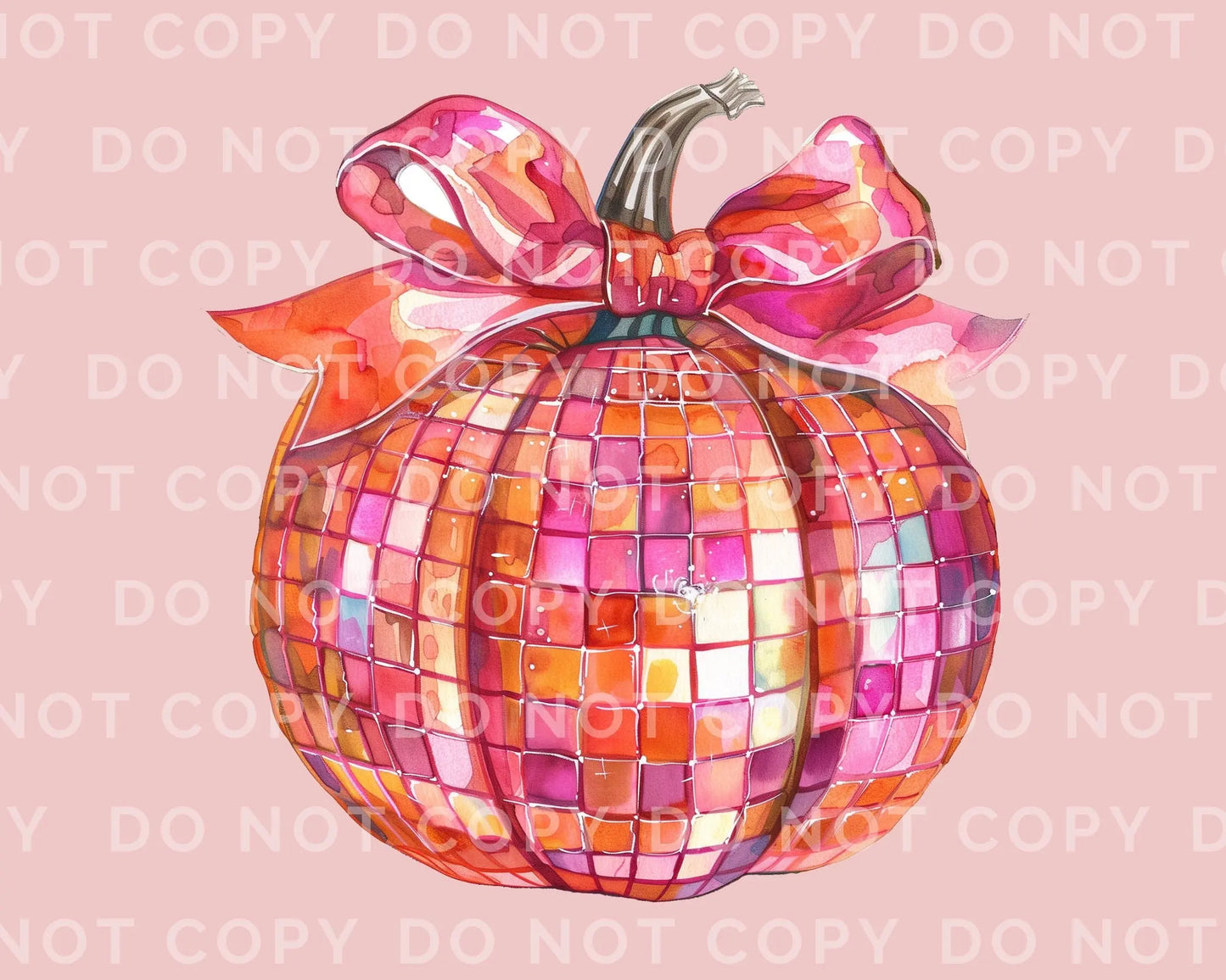 Fall DTF Transfers, Ready to Press, T-shirt Transfers, Heat Transfer, Direct to Film, Trendy, Bow, Coquette, Aesthetic, Disco Pumpkin