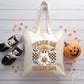 Halloween DTF Transfers, Ready to Press, T-shirt Transfers, Heat Transfer, Direct to Film, Trick or Treat Tote Bag, Decal, Candy, Ghost