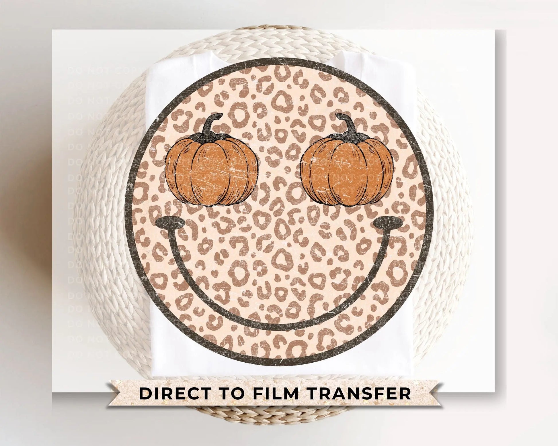 Fall DTF Transfers, Ready to Press, T-shirt Transfers, Heat Transfer, Direct to Film, Leopard, Cheetah, Autumn, Pumpkin Season, Retro