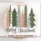 Christmas DTF Transfers, Ready to Press, T-shirt Transfers, Heat Transfer, Direct to Film, Holiday, Watercolor Pastel Christmas Trees
