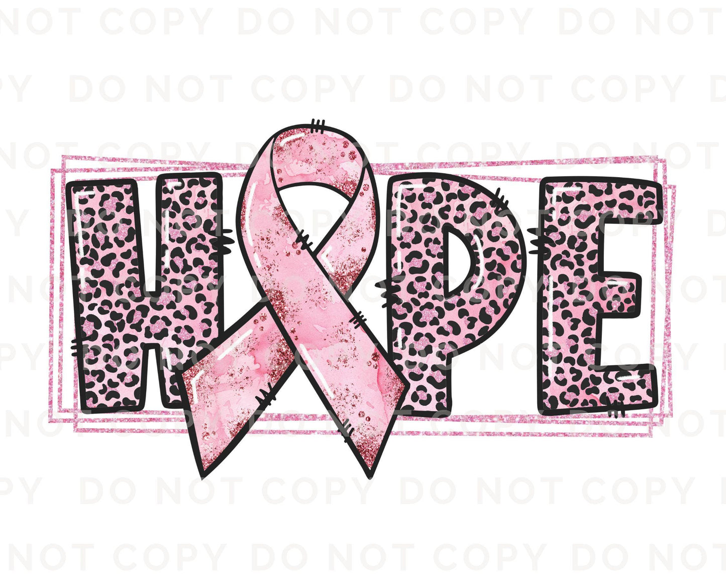 Breast Cancer DTF Transfers, Ready to Press, T-shirt Transfers, Heat Transfer, Direct to Film, Fight, Pink Ribbon, Hope, Cancer Awareness