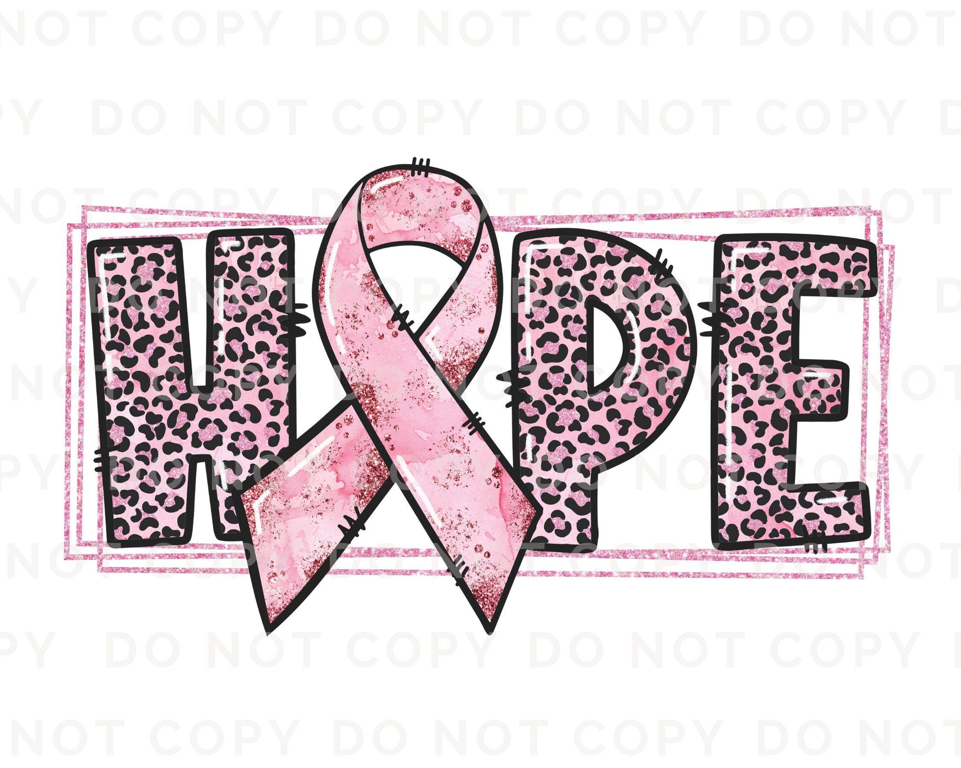 Breast Cancer DTF Transfers, Ready to Press, T-shirt Transfers, Heat Transfer, Direct to Film, Fight, Pink Ribbon, Hope, Cancer Awareness