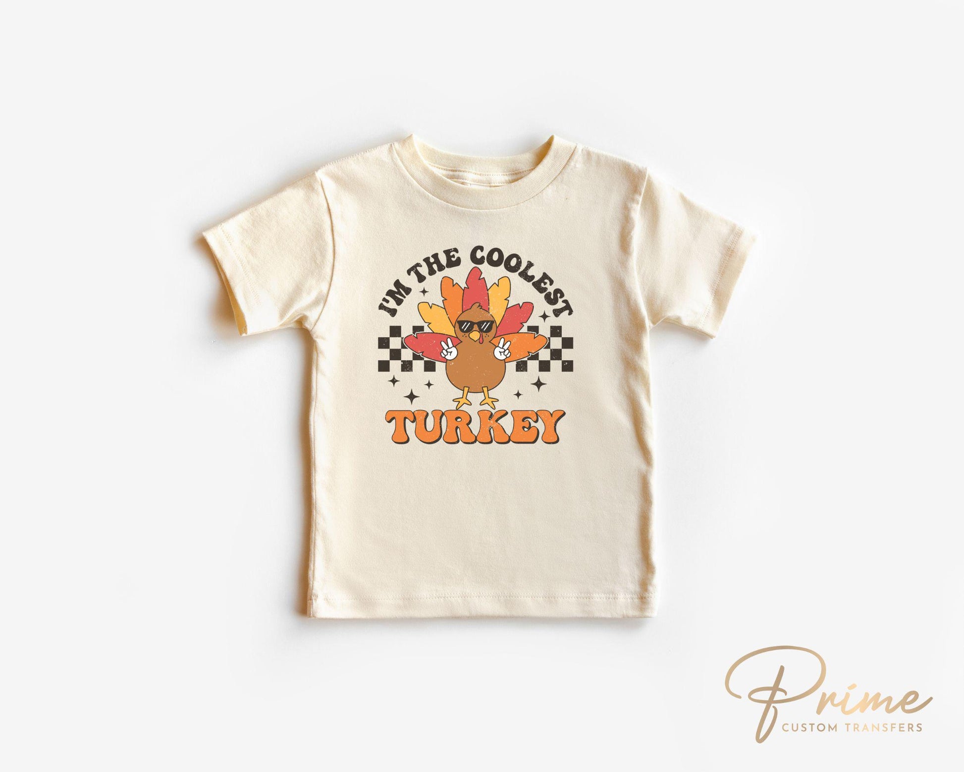 Thanksgiving DTF, Ready to Press, DIY T-shirt, Heat Transfer, Direct to Film, Cold Peel, Fall, Autumn, Holiday, Family, The Coolest Turkey