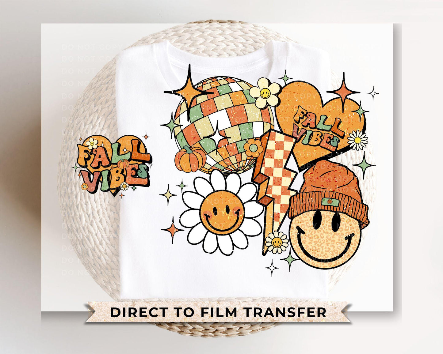 Fall DTF Transfers, Ready to Press, T-shirt Transfers, Heat Transfer, Direct to Film, Holiday, Autumn, Halloween, Fall Vibes + Pocket