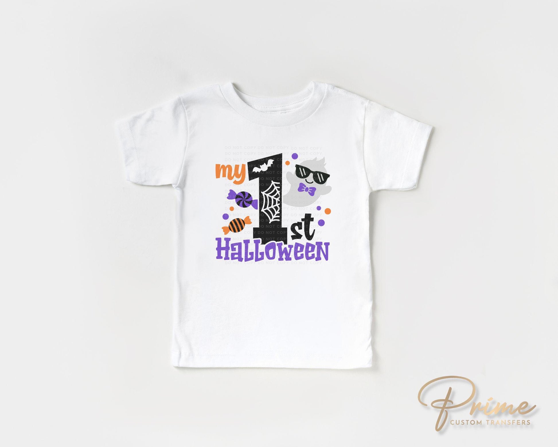 Halloween DTF Transfers, Ready to Press, T-shirt Transfers, Heat Transfer, Direct to Film, Baby Boy, Holiday, Fall, Ghost, My 1st Halloween