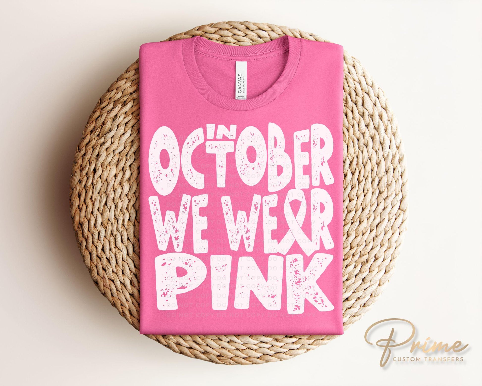 Breast Cancer DTF Transfers, Ready to Press, T-shirt Transfers, Heat Transfer, Direct to Film, Fight, Ribbon, Cancer Awareness, We Wear Pink