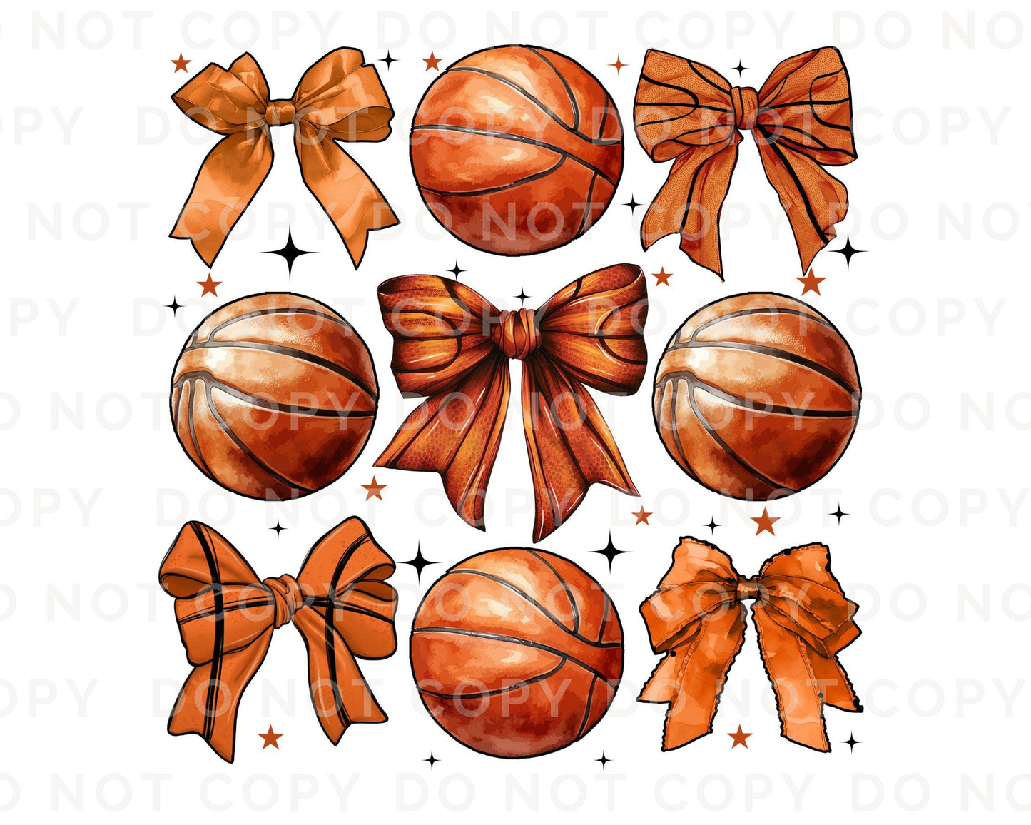 Basketball DTF Transfers, Ready to Press, T-shirt Transfers, Heat Transfer, Direct to Film, Sports Mom, Coquette Bow, Game Day, Trendy