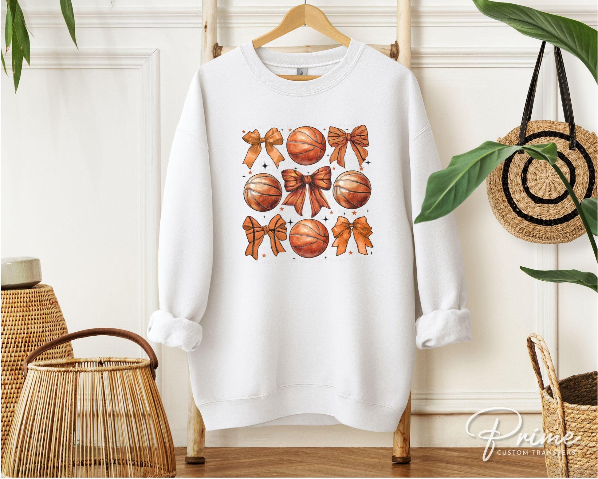 Basketball DTF Transfers, Ready to Press, T-shirt Transfers, Heat Transfer, Direct to Film, Sports Mom, Coquette Bow, Game Day, Trendy