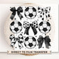 Soccer DTF Transfers, Ready to Press, T-shirt Transfers, Heat Transfer, Direct to Film, Cold Peel, Sports Mom, Girly, Coquette Soccer Bows