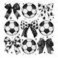 Soccer DTF Transfers, Ready to Press, T-shirt Transfers, Heat Transfer, Direct to Film, Cold Peel, Sports Mom, Girly, Coquette Soccer Bows