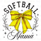 Softball DTF Transfers, Ready to Press, T-shirt Transfers, Heat Transfer, Direct to Film, Sports Mom, Game Day, Bow, Softball Mama Coquette