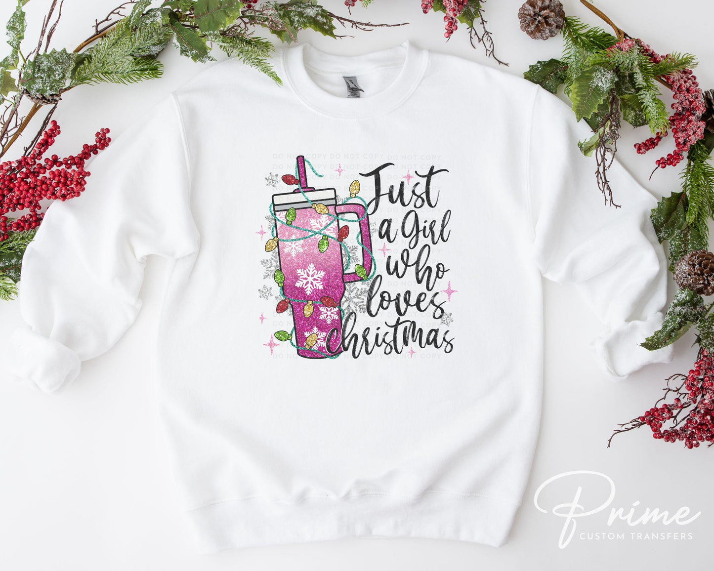 Christmas DTF Transfers, Ready to Press, T-shirt Transfers, Heat Transfer, Direct to Film, Holiday, Funny, Faux Sparkly Glitter Tumbler