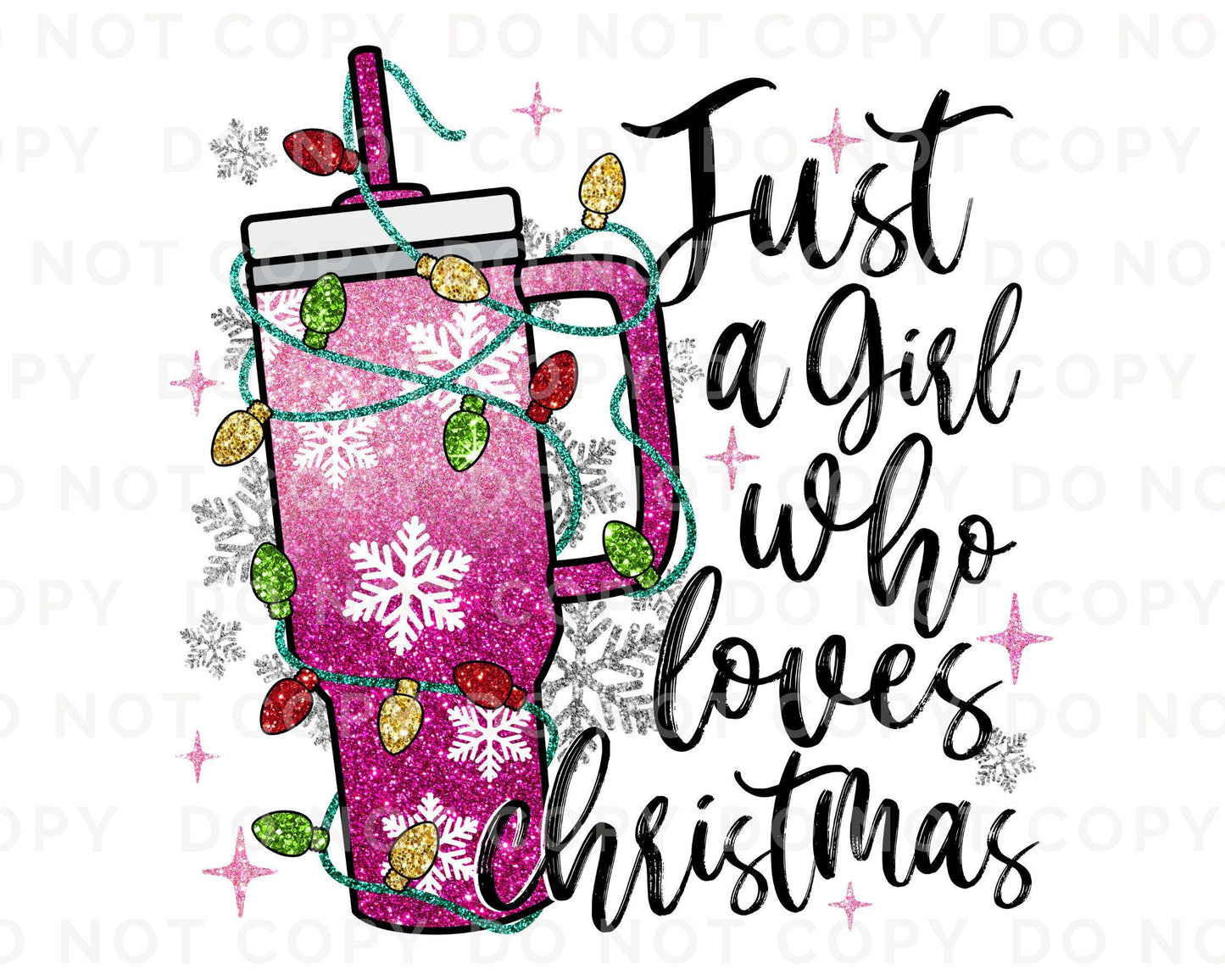 Christmas DTF Transfers, Ready to Press, T-shirt Transfers, Heat Transfer, Direct to Film, Holiday, Funny, Faux Sparkly Glitter Tumbler