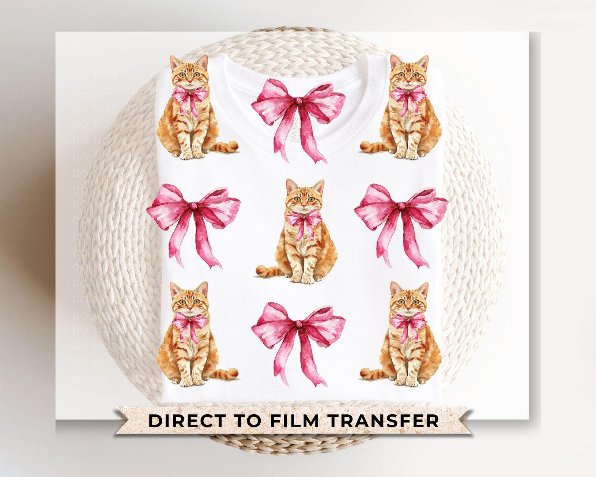 Cat Mom DTF Transfers, Ready to Press, T-shirt Transfers, Heat Transfer, Direct to Film, Pets, Mama, Fur, Kitten, Bows, Paw, Cat Coquette