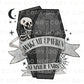 Halloween DTF Transfers, Ready to Press, T-shirt Transfers, Heat Transfer, Direct to Film, Skeleton, Skull, Wake Me Up When Summer Ends