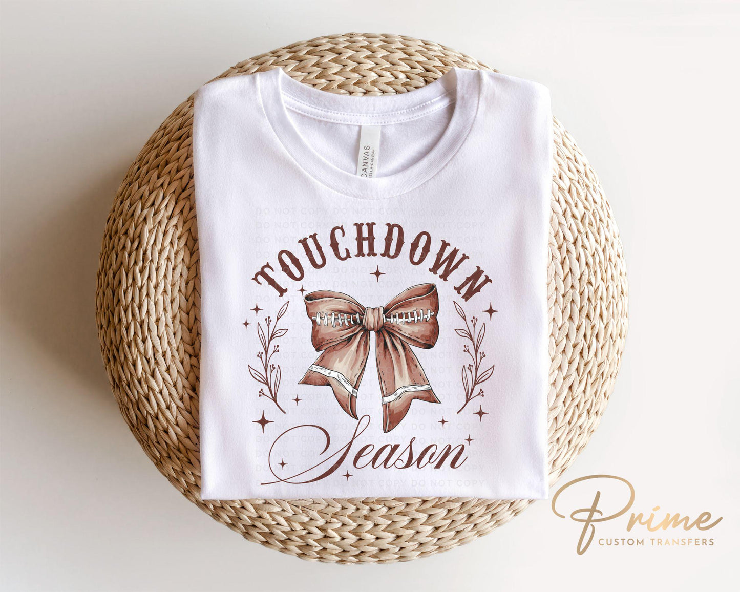 Football DTF Transfers, Ready to Press, T-shirt Transfers, Heat Transfer, Direct to Film, Sports Mom, Game Day, Coquette Touchdown Season