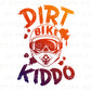 Dirt Bike Kiddo DTF Transfers, Ready to Press, T-shirt Transfers, Heat Transfer, Direct to Film, Helmet, Goggles, Kids, Boys, Mud, Muddy