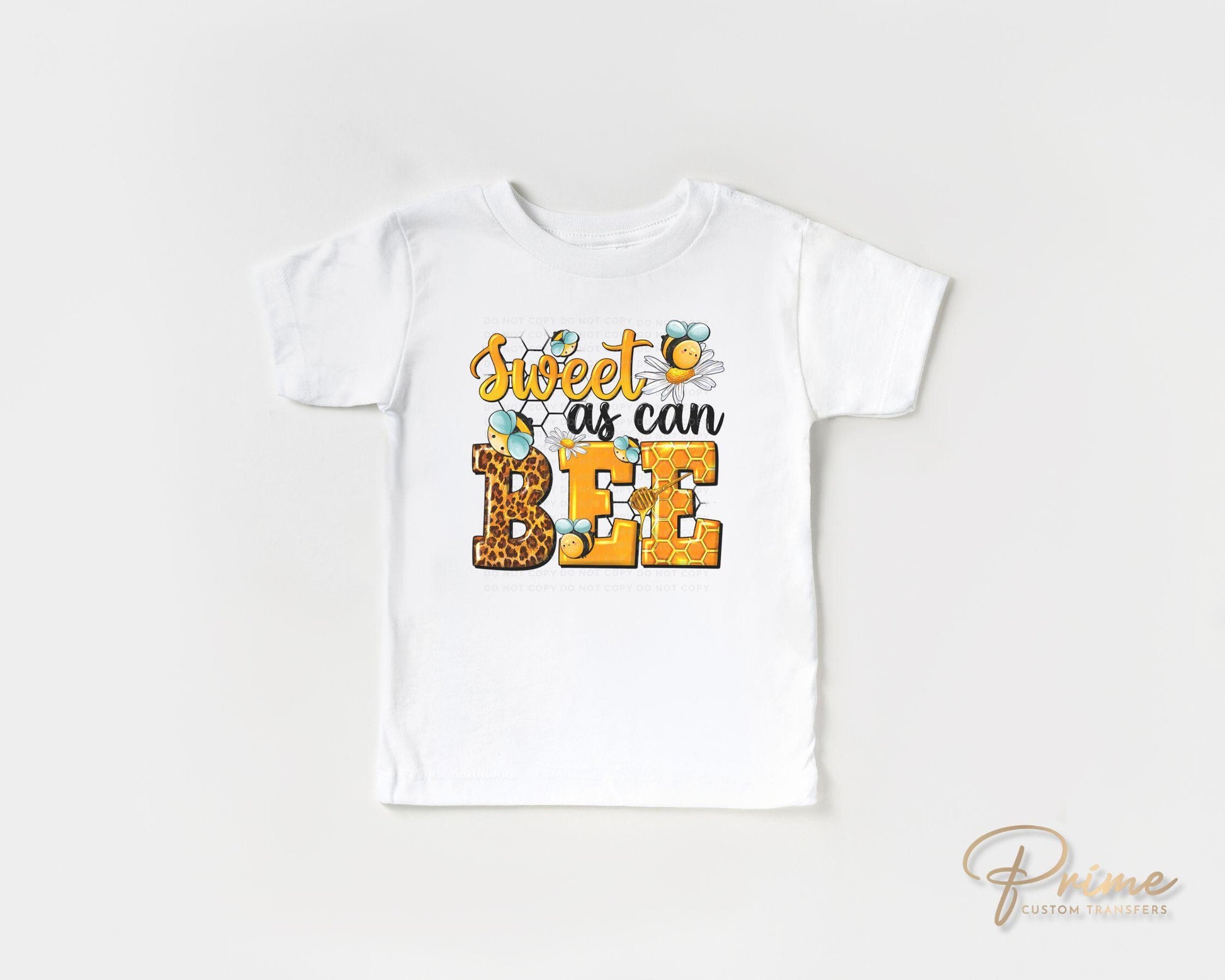 Sweet as Can Bee DTF Transfers, Ready to Press, T-shirt Transfers, Heat Transfer, Direct to Film, Little Girl, Cute, Bumble Bee, Honey