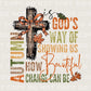 Fall DTF Transfers, Ready to Press, T-shirt Transfers, Heat Transfer, Direct to Film, Cold Peel, Jesus, Christian, Beautiful, Leaves, Cross