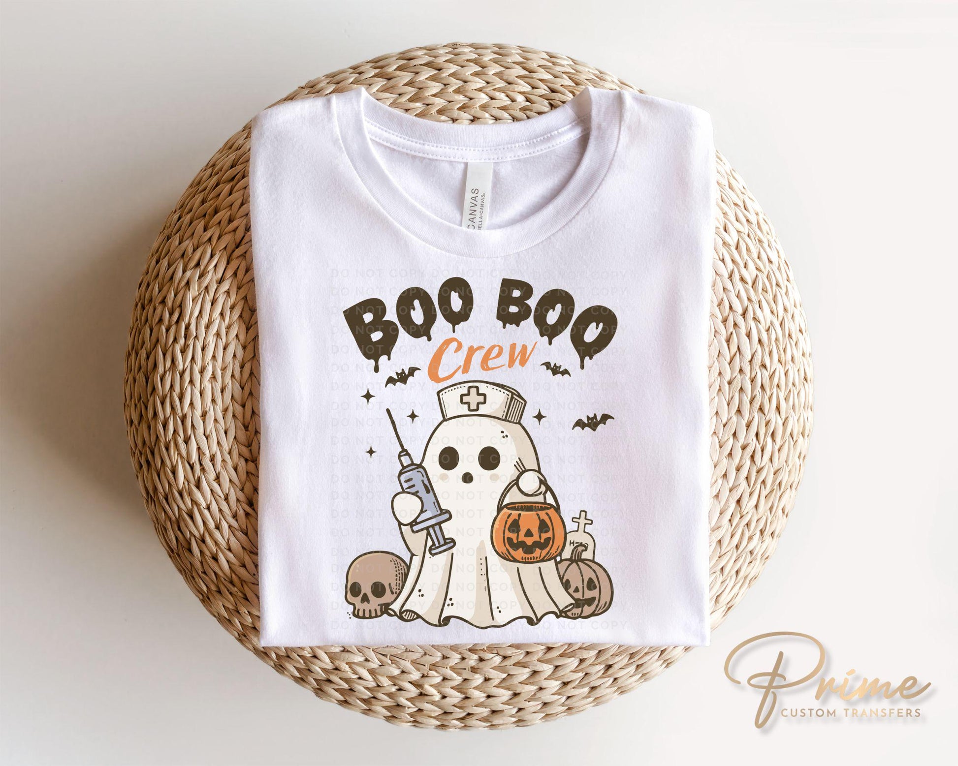 Halloween DTF Transfers, Ready to Press, T-shirt Transfers, Heat Transfer, Direct to Film, Ghost, Fall, Doctor, Nurse, The Boo Boo Crew