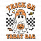 Halloween DTF Transfers, Ready to Press, T-shirt Transfers, Heat Transfer, Direct to Film, Trick or Treat Tote Bag, Decal, Candy, Ghost