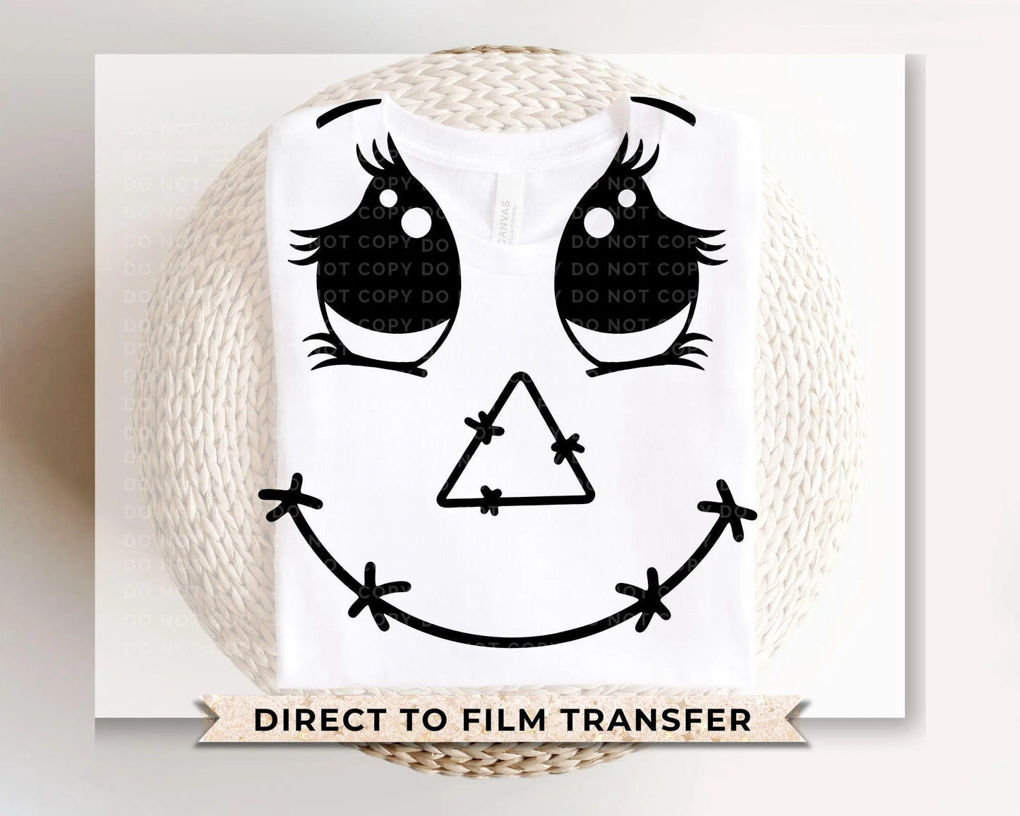 Halloween DTF Transfers, Ready to Press, T-shirt Transfers, Heat Transfer, Direct to Film, Cold Peel, Fall, Autumn, Pumpkin, Cute Scarecrow