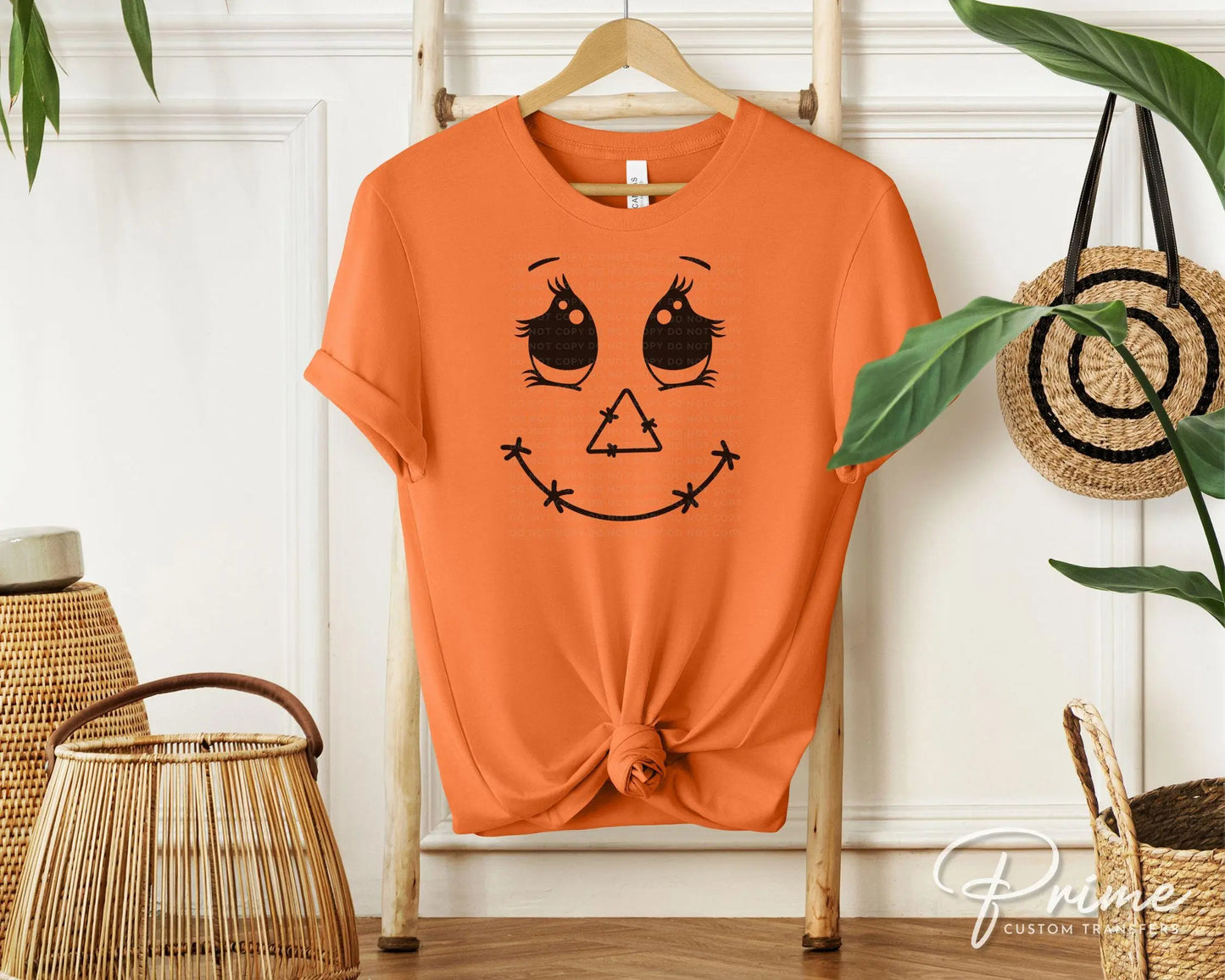 Halloween DTF Transfers, Ready to Press, T-shirt Transfers, Heat Transfer, Direct to Film, Cold Peel, Fall, Autumn, Pumpkin, Cute Scarecrow