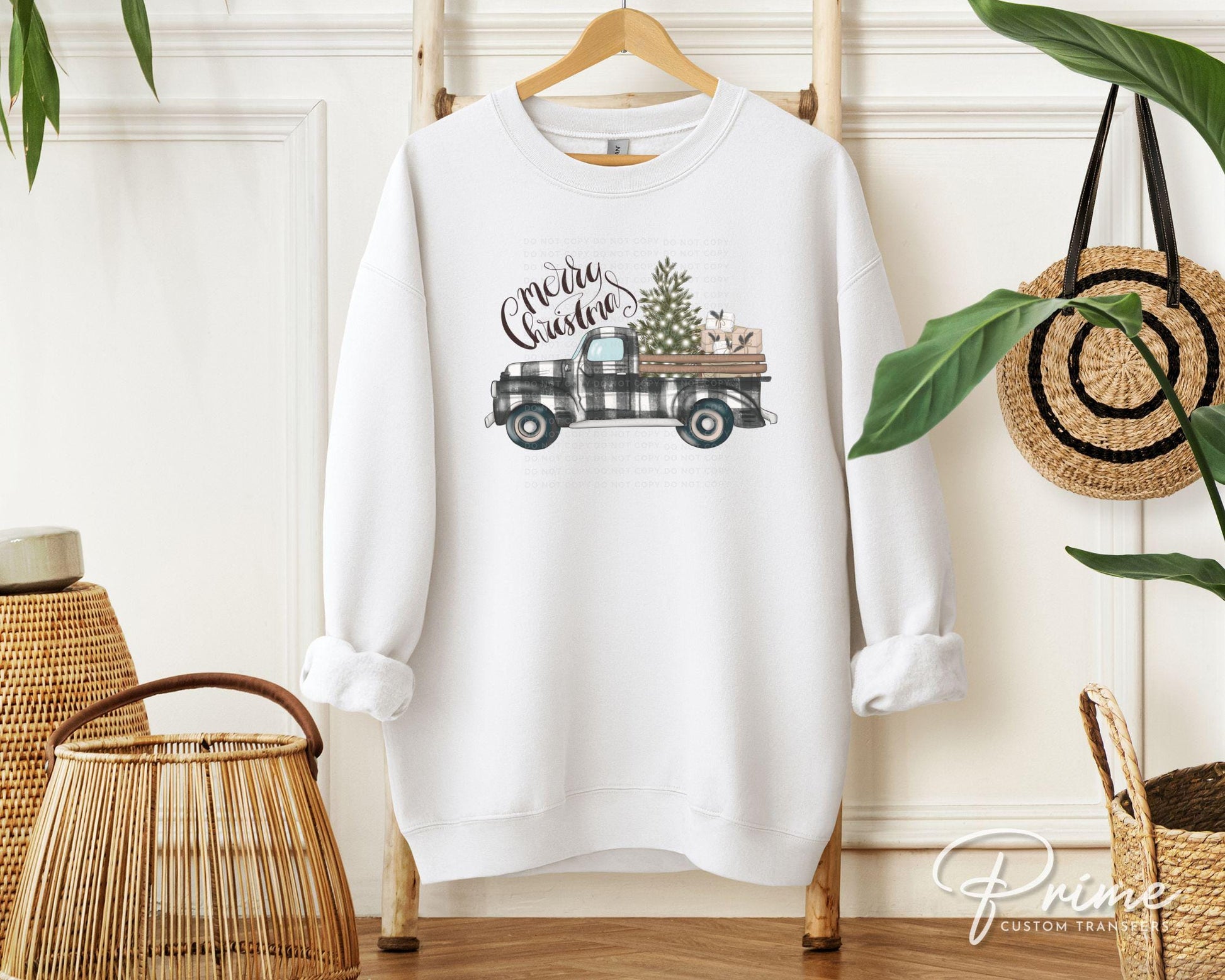 Christmas DTF Transfers, Ready to Press, T-shirt Transfers, Heat Transfer, Direct to Film, Holiday, Buffalo Plaid, Truck, Christmas Tree