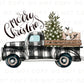 Christmas DTF Transfers, Ready to Press, T-shirt Transfers, Heat Transfer, Direct to Film, Holiday, Buffalo Plaid, Truck, Christmas Tree