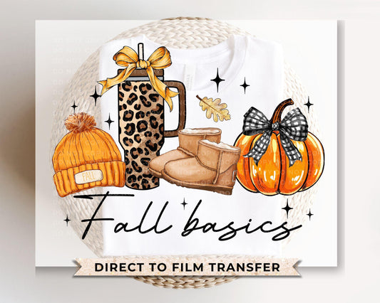 Fall DTF Transfers, Ready to Press, T-shirt Transfers, Heat Transfer, Direct to Film, Autumn, Fall Basics, Coquette, Pumpkin, Bow, Girly