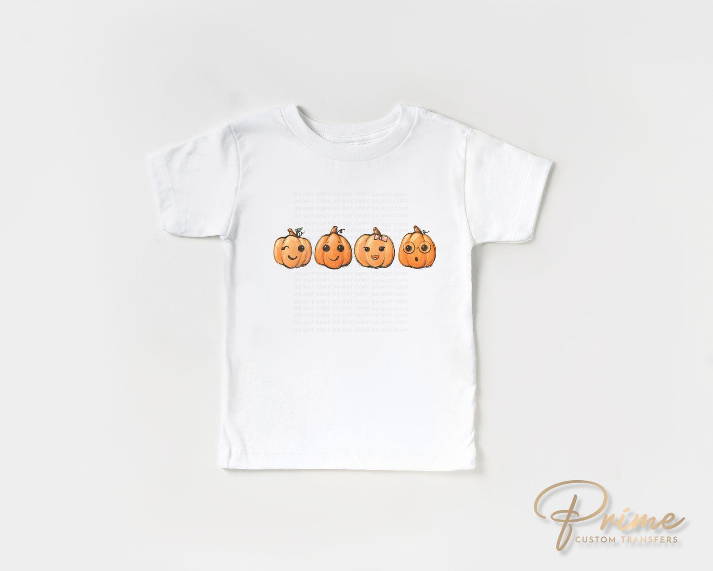 Fall DTF, Ready to Press, DIY T-shirt, Heat Transfer, Direct to Film, Cold Peel, Halloween, Thanksgiving, Autumn, Girl, Cute Baby Pumpkins