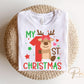 Christmas DTF Transfers, Ready to Press, T-shirt Transfers, Heat Transfer, Direct to Film, Baby Girl, Holiday, Reindeer, My 1st Christmas