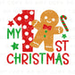 Christmas DTF Transfers, Ready to Press, T-shirt Transfers, Heat Transfer, Direct to Film, Baby Boy, Girl, Holiday, My 1st Christmas
