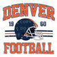 Football DTF Transfers, Ready to Press, T-shirt Transfers, Heat Transfer, Direct to Film, Sports, Full Color, Vintage, Denver Football