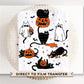 Halloween DTF Transfers, Ready to Press, T-shirt Transfers, Heat Transfer, Direct to Film, Kids, Fall, Autumn, Trendy, Cute Black Ghost Cats