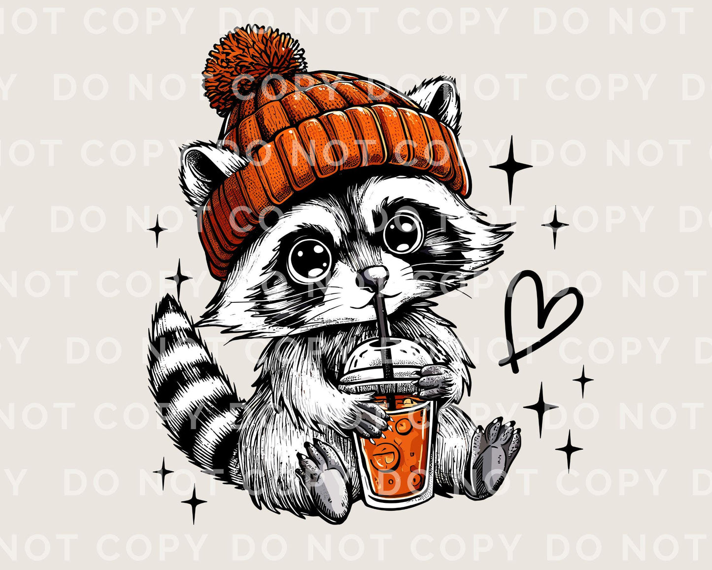 Halloween DTF Transfers, Ready to Press, T-shirt Transfers, Heat Transfer, Direct to Film, Kids, Fall, Autumn, Trendy, Feral, Fall Raccoon