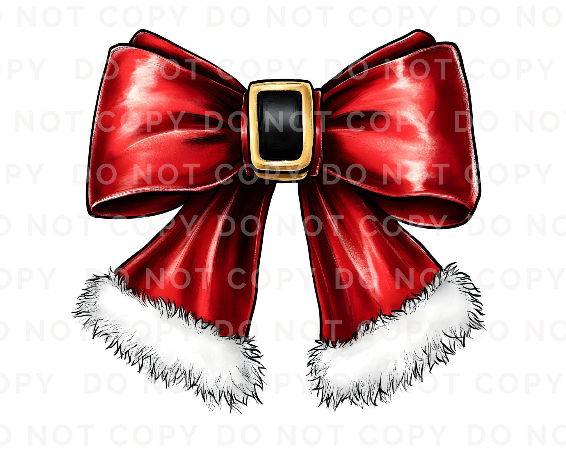 Christmas DTF Transfers, Ready to Press, T-shirt Transfers, Heat Transfer, Direct to Film, Holiday, Santa, Red Suit, Bow, Coquette, Trendy