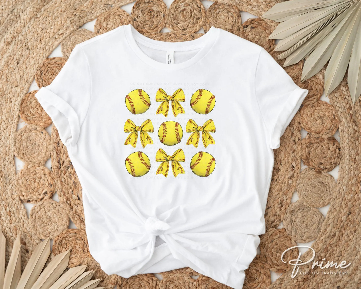 Softball DTF Transfers, Ready to Press, T-shirt Transfers, Heat Transfer, Direct to Film, Sports Mom, Softballs and Bows, Coquette, Trendy