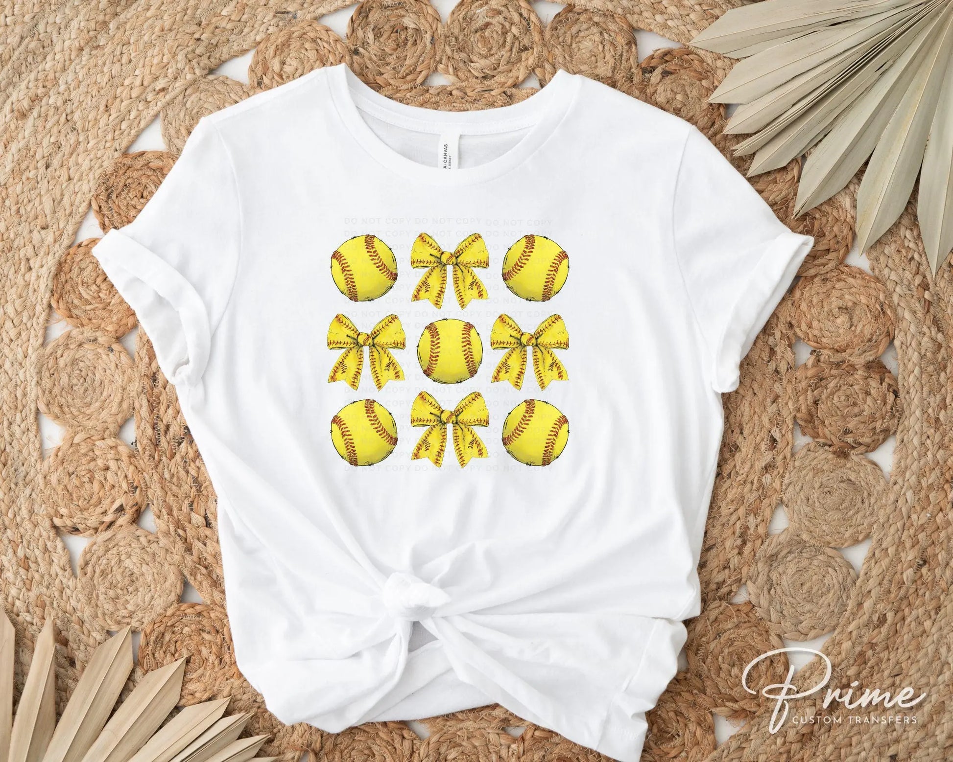 Softball DTF Transfers, Ready to Press, T-shirt Transfers, Heat Transfer, Direct to Film, Sports Mom, Softballs and Bows, Coquette, Trendy