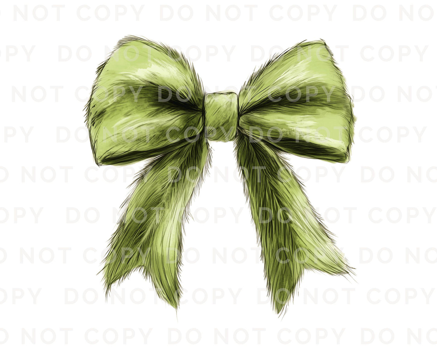 Christmas DTF Transfers, Ready to Press, T-shirt Transfers, Heat Transfer, Direct to Film, Holiday Movie, Green Fur, Coquette Bow, Trendy